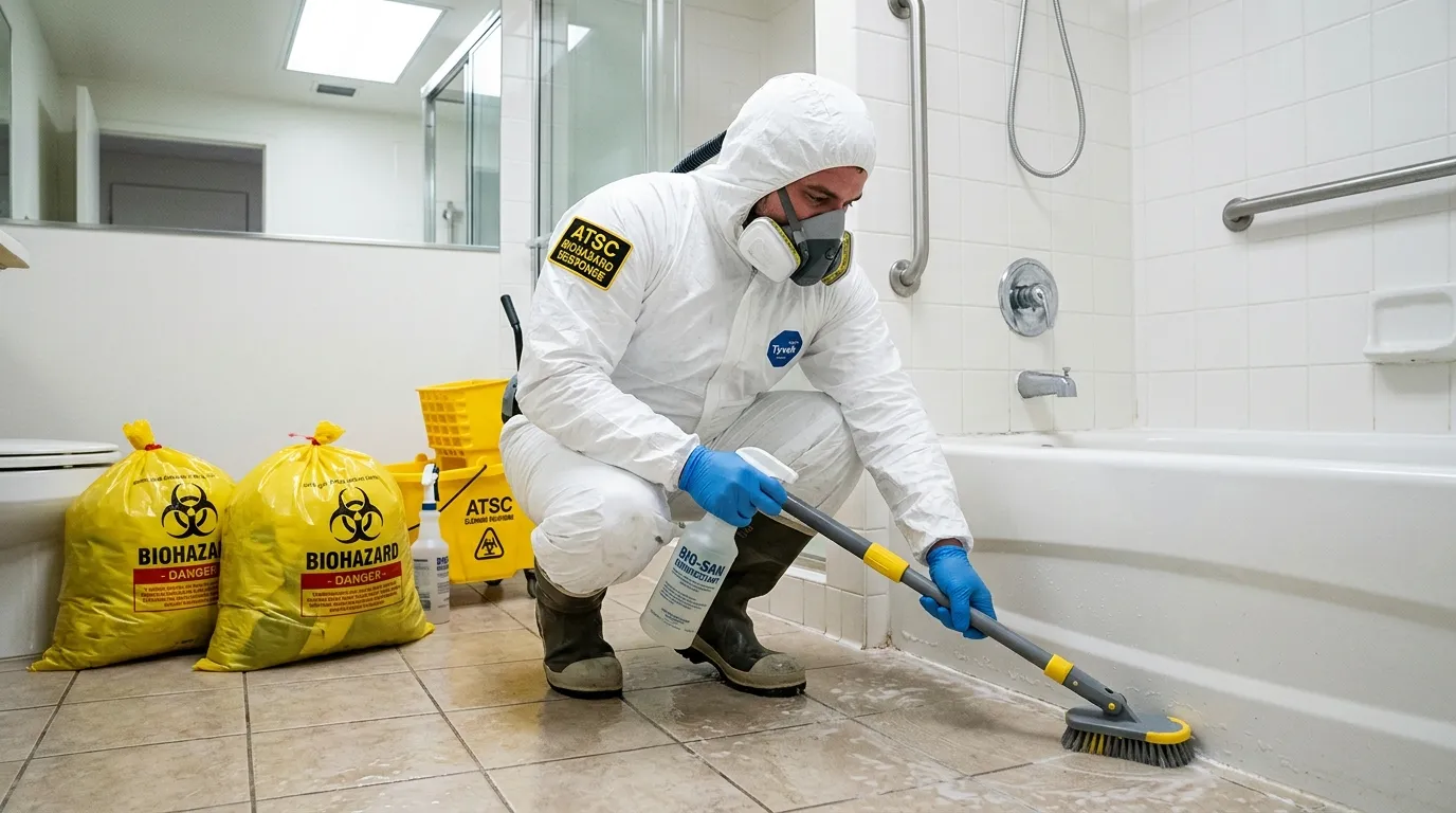 Decontamination equipment deployed for Blood Cleanup in Cheswolde